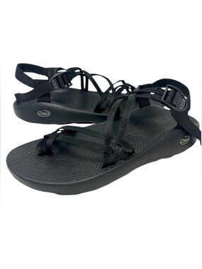Chaco Men’s ZX/2 Cloud Dual Black Adjustable Straps Cushioned Sandals Size 14